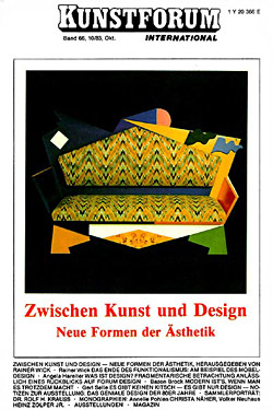 Kunstforum International, Band 66, Titelseite