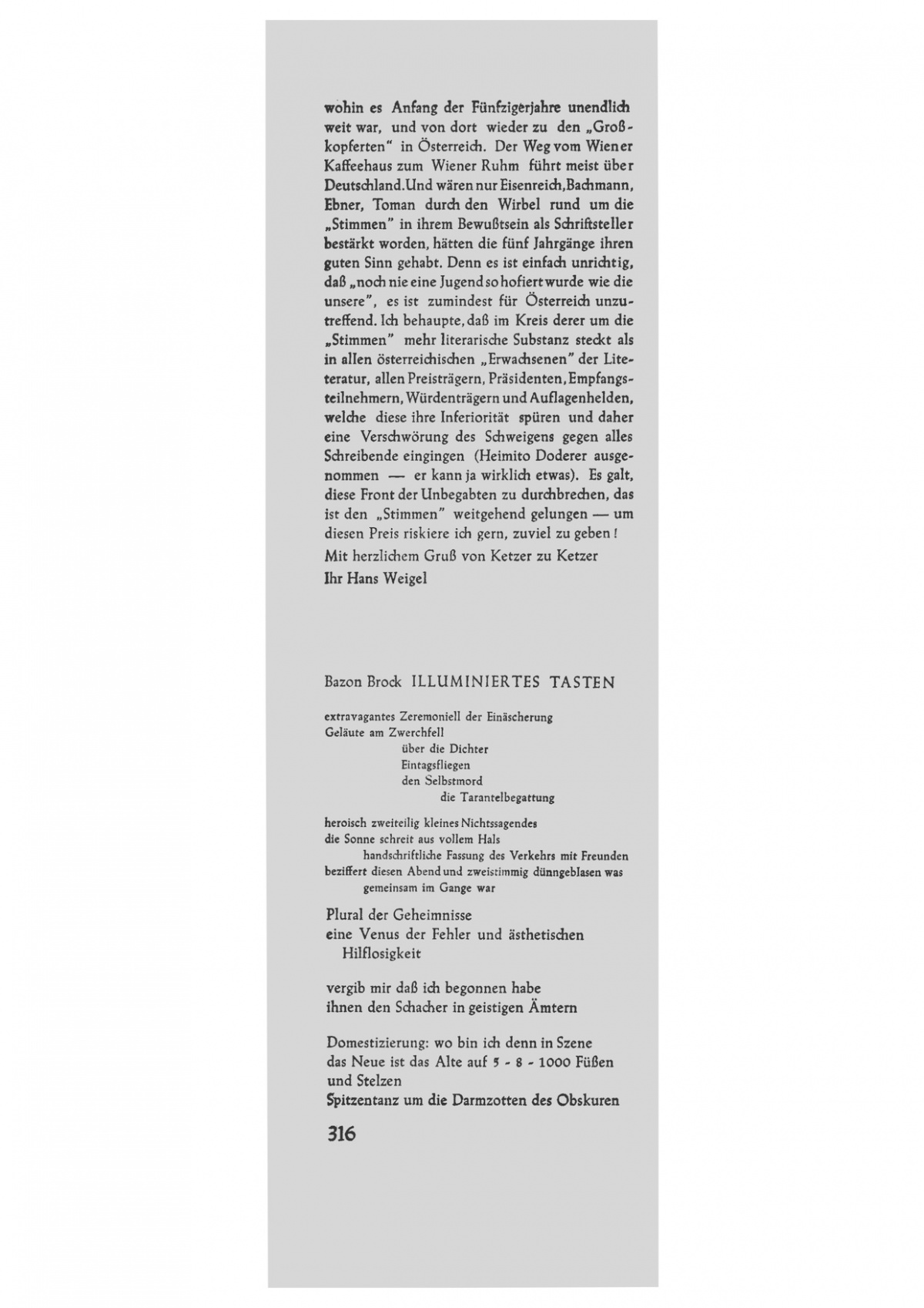 Streit-Zeit-Schrift 1/1958, Bild: Illuminiertes Tasten, 1/2.