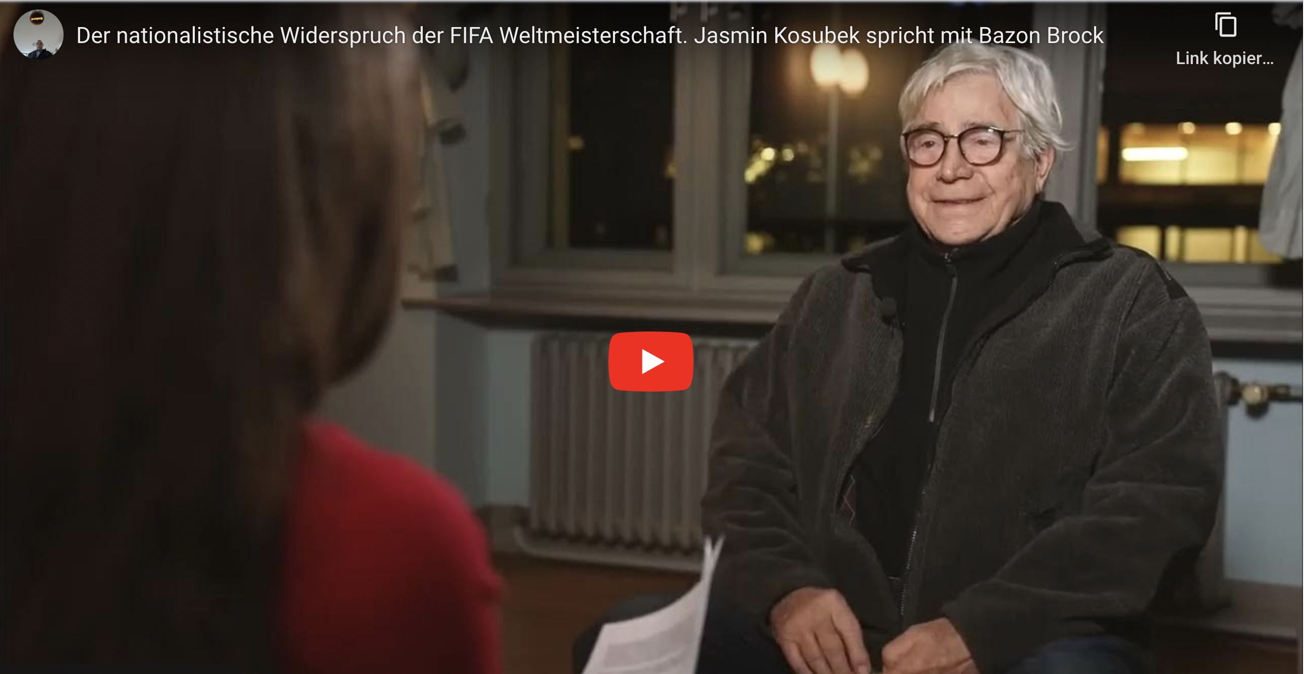 Jasmin Kosubek im Gespräch mit Bazon Brock: Der nationalistische Widerspruch der FIFA Weltmeisterschaft