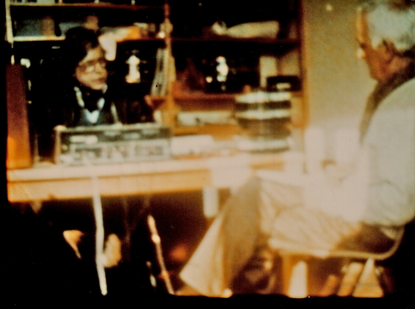 Bazon Brock, Design-Professor, Bild: vom Fernseher abfotografiert.