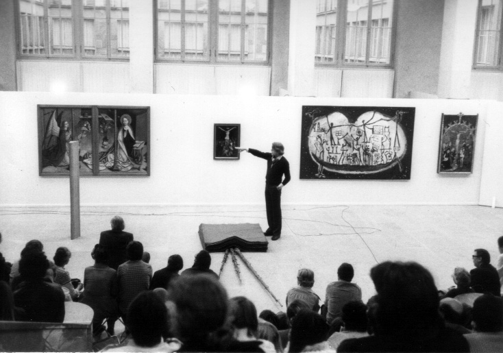 Aktionsvortrag in der Ausstellung 'Avantgarde und Tradition' Basel 1978