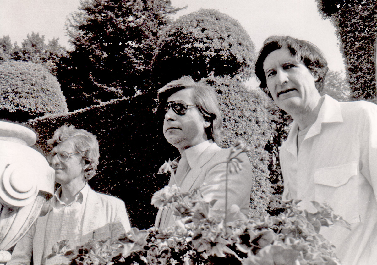 François Burkhardt,  Bazon Brock und Lucius Burckhardt, 1982