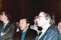 Mit Hubert Burda, 1980er Jahre