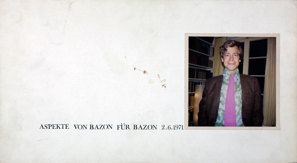 Aspekte von Bazon für Bazon 2.6.1971, Bild: Titel.