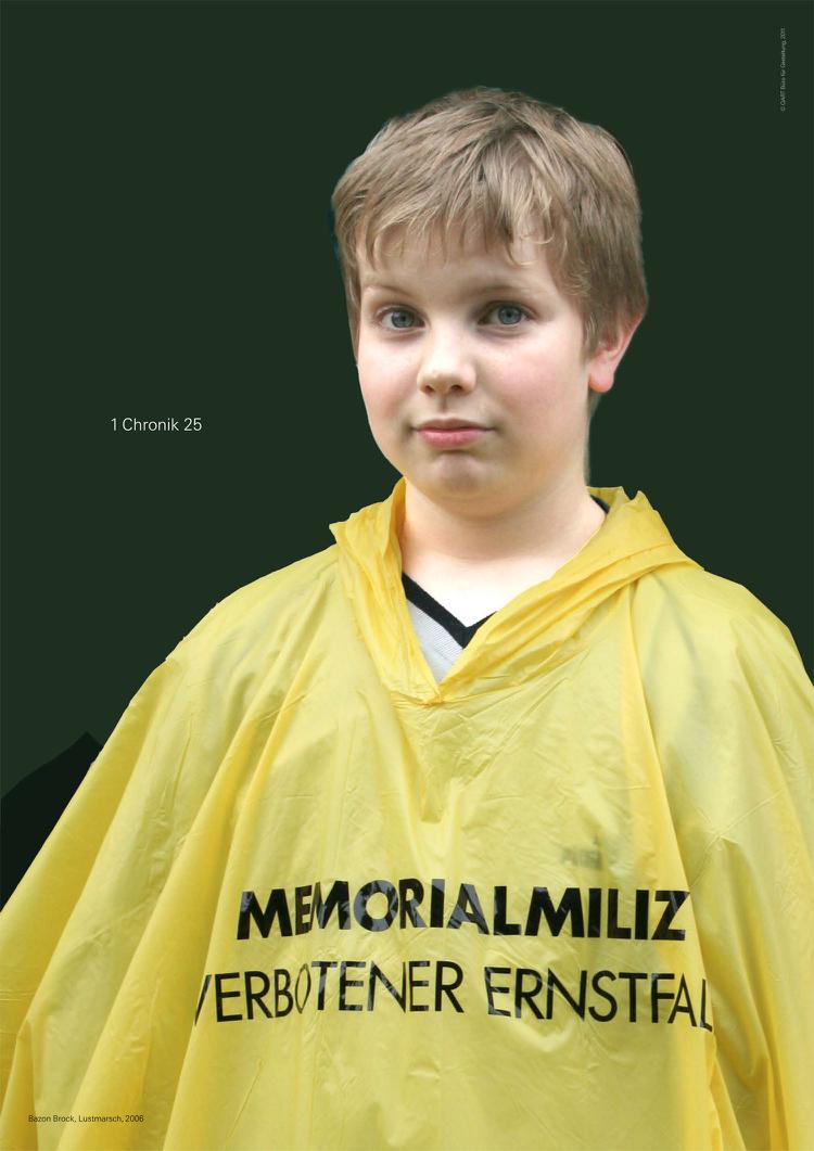 1 Chronik 25, Bild: Bazon Brock, Lustmarsch, 2006 © QART Büro für Gestaltung, 2011.