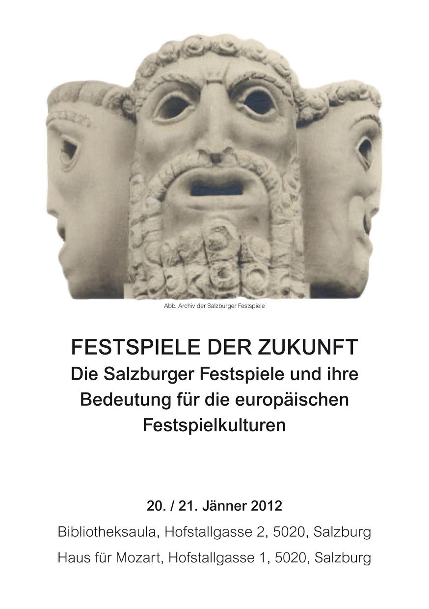 Zukunft der Festspiele, Bild: Salzburg 2012, Flyer, S. 1.