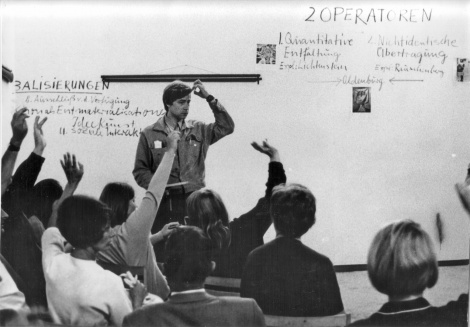 Besucherschule documenta 4 1968, Bild: Kassel, Foto: Hans Puttnies.