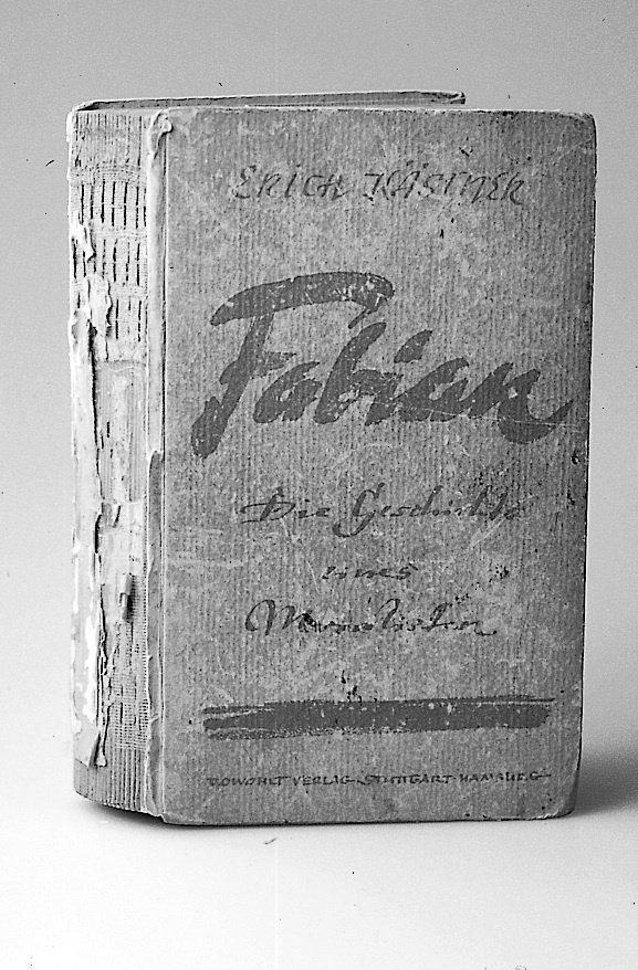 Erich Kästner "Fabian", Bild: Bazon Brocks Exemplar, ca. 1950.