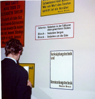 Ausstellung der Literaturbleche in der Galerie Patio