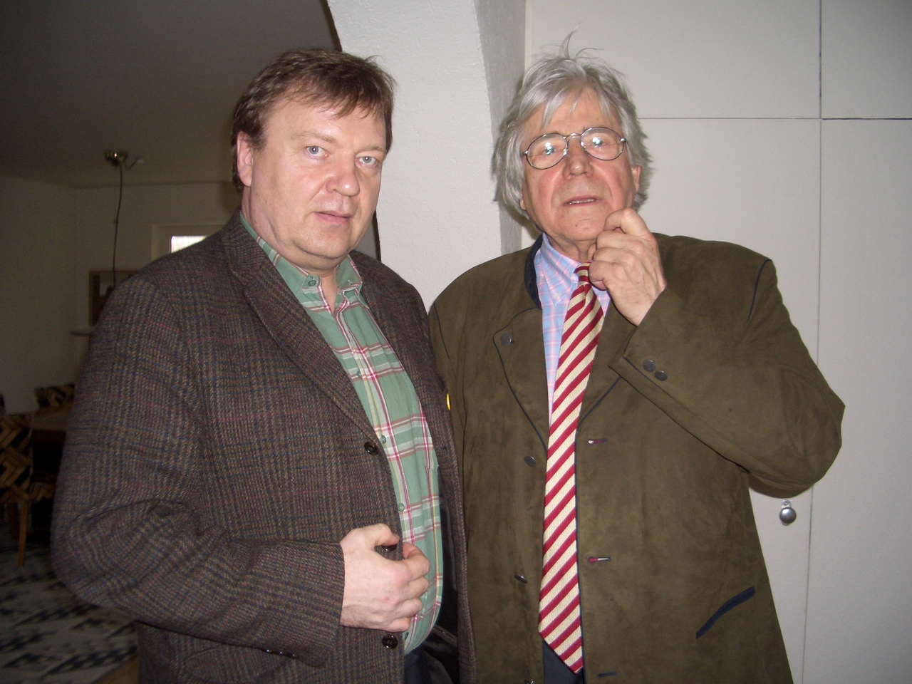 Joachim Lottmann und Bazon Brock, Bild: Cronenberg, 2006.