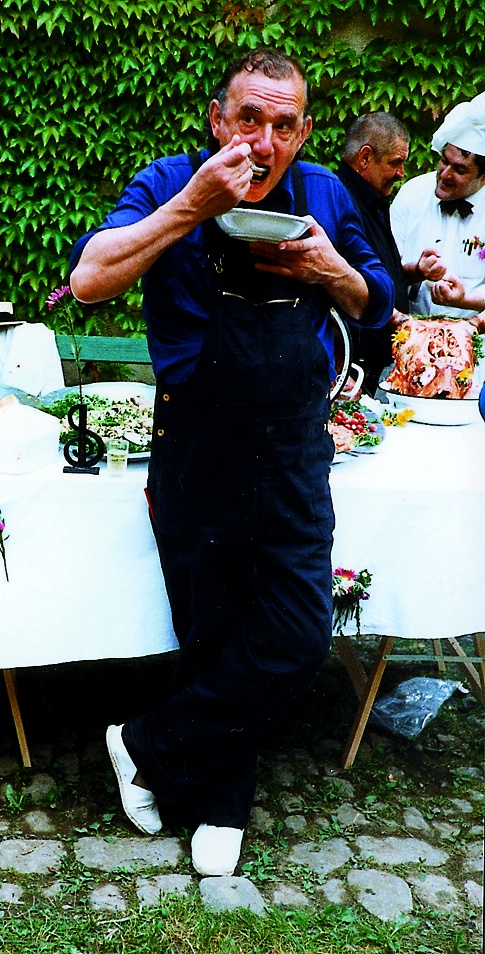 Daniel Spoerri bei seinem 60. Geburtstag