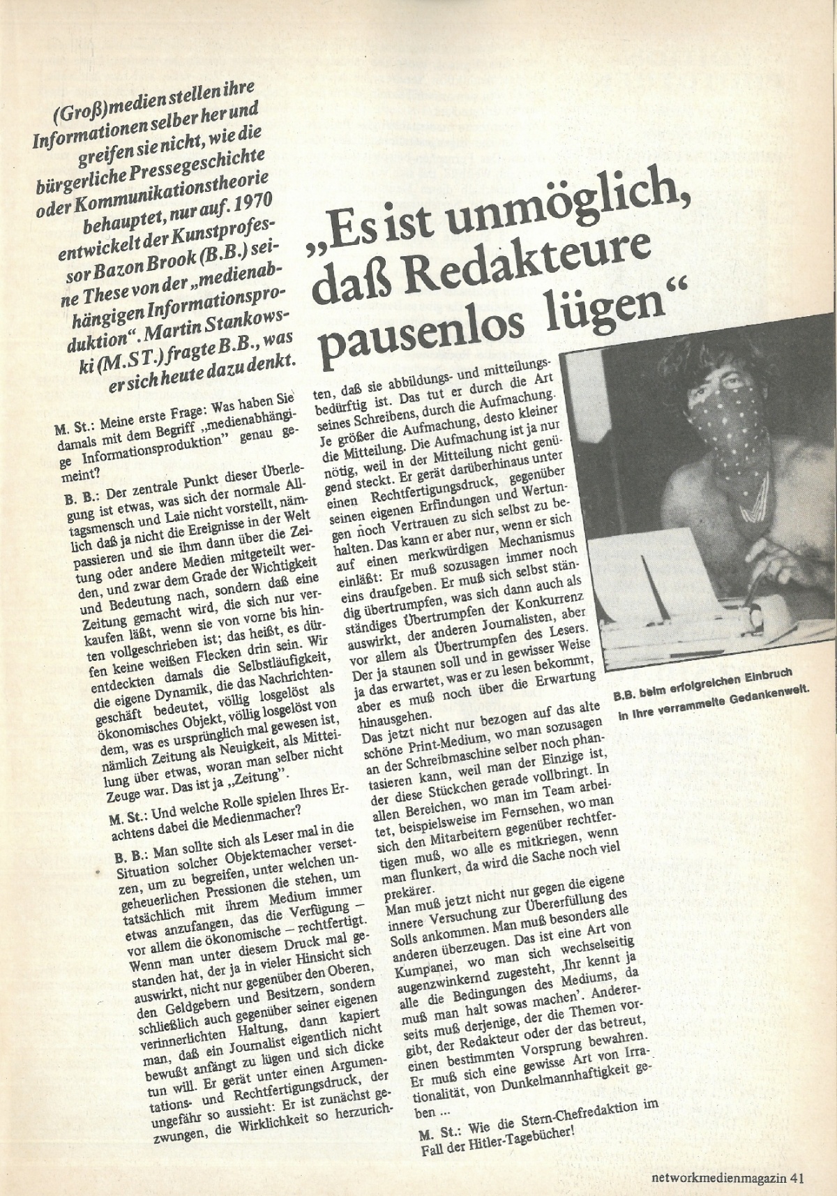 Medien Magazin 6/1984, Bild: S. 41.