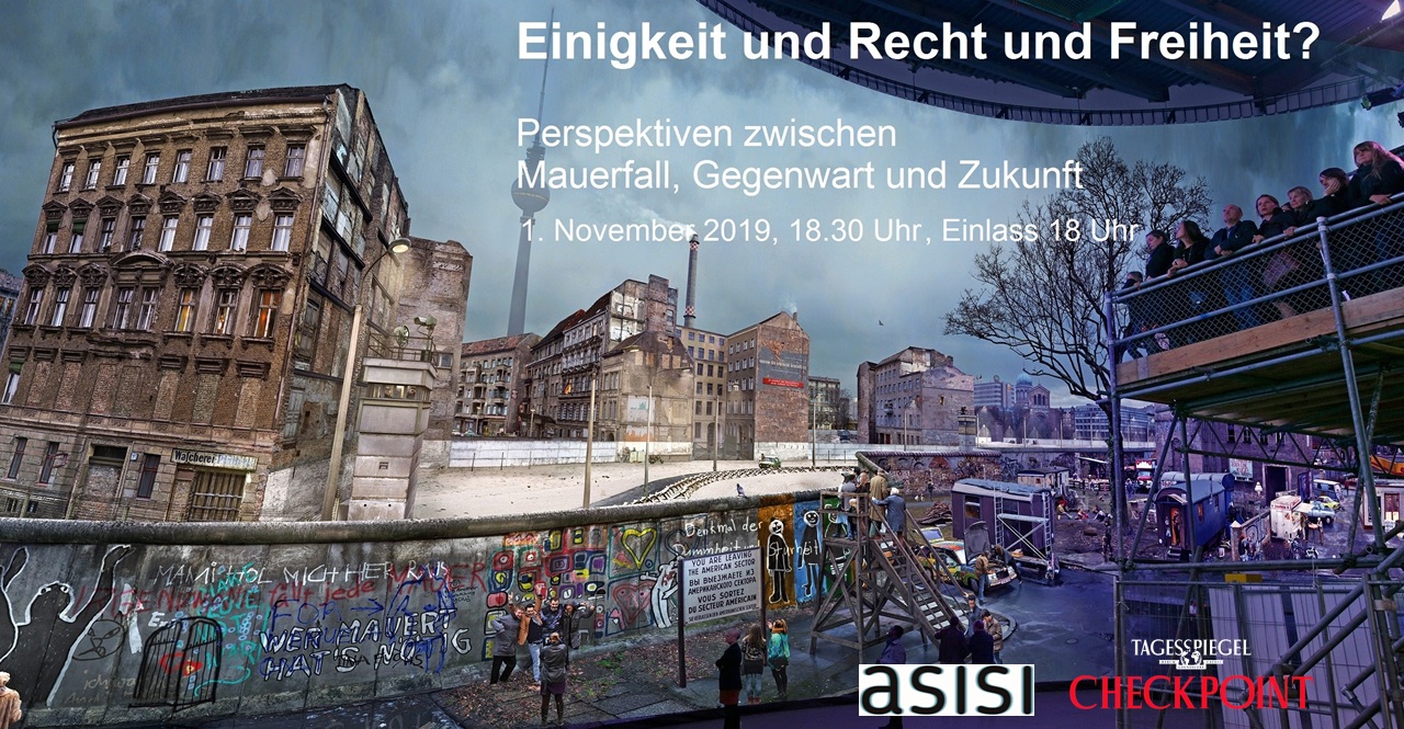 Einigkeit und Recht und Freiheit?, Bild: Die Mauer/The Wall, Asisi Panorama Berlin, 1.11.2019.