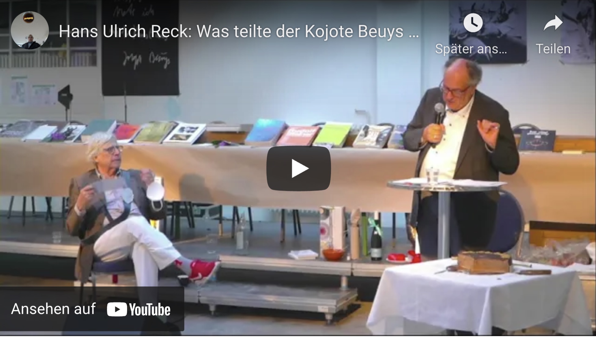 Hans Ulrich Reck: Was teilte der Kojote Beuys mit? Ein produktives Missverständnis